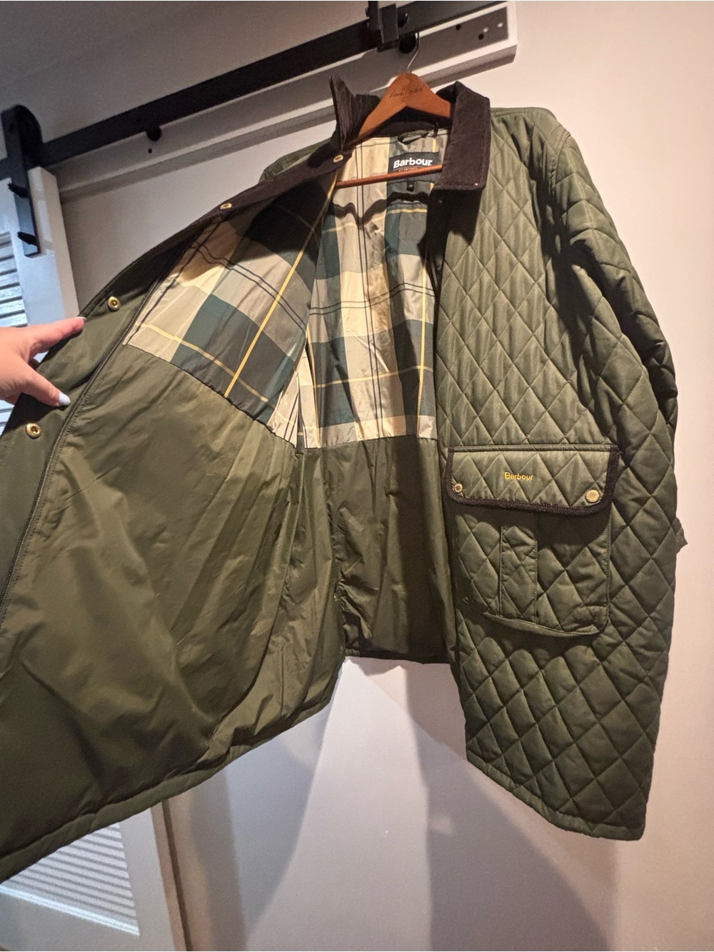 Barbour Tulip Corduroy Trim Quilted Coat 3X - Picture 3 of 12